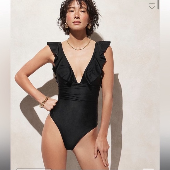 J. Crew Other - J.Crew Long-torso ruched ruffle one-piece swimsuit
